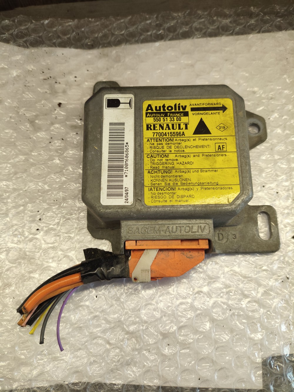 Блок Air Bag для Renault Safrane 